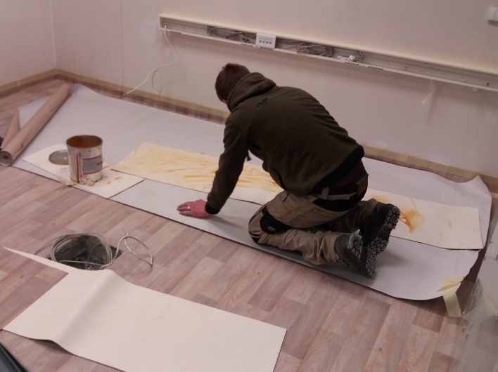 Fire and Rescue Department, the Second Corps building, making of PVC coating installation work