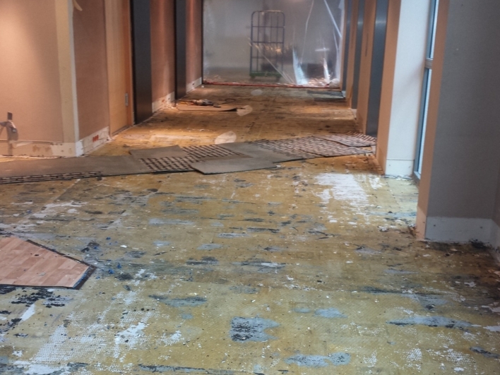 Hilton Frankfurt City Centre Executive Lounge a new carpeted floor resurfacing 11 and 12 floors Executive Lounge