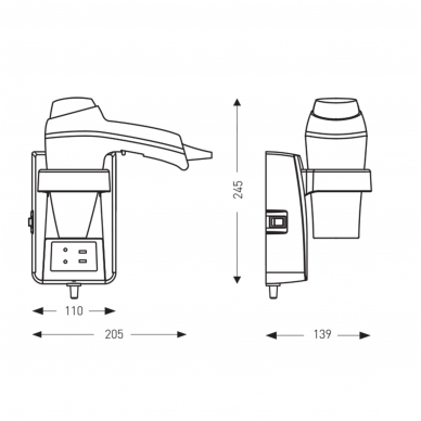 Hair dryer Clipper II White JVD 2 Hair dryer Clipper II White JVD 2