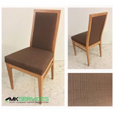 Brown dining chairs